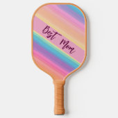 Elegante Roze Pastel Douce Geschenk voor Moeder of Pickleball Paddle (Voorkant)