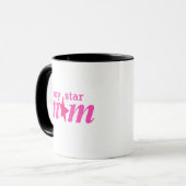 Elegante Roze Persoonlijke Mijn Ster Moeder Mok (Voorkant links)