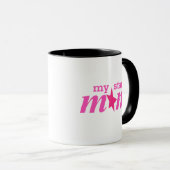 Elegante Roze Persoonlijke Mijn Ster Moeder Mok (Voorkant rechts)