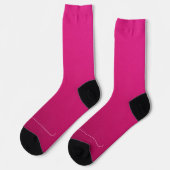 Elegante Roze Persoonlijke Script Naam Sokken (Links)