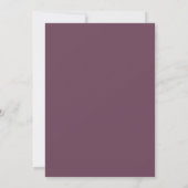Elegante roze perzik trouwuitnodiging kaart (Achterkant)