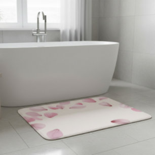 Elegante roze petal badmat
