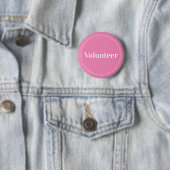 Elegante Roze Pin-back Vrijwillige Buttonnen Ronde Button 5,7 Cm (In situ)