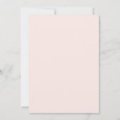Elegante Roze Pioen Baptism Kaart (Achterkant)