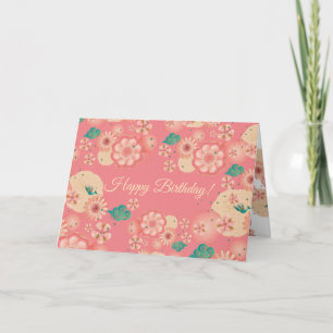 Elegante Roze Pioen, de Tuin van de Perzik van de Kaart