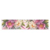 Elegante roze pioenen pioen bloementafel runner korte tafelloper (Horizontaal)