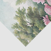 Elegante  roze pioenen tuin rijstpapier tissuepapier (Detail)