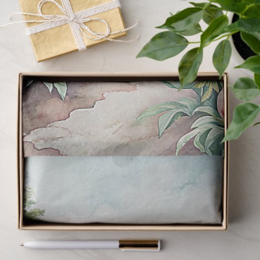 Elegante  roze pioenen tuin rijstpapier tissuepapier (Geschenk)