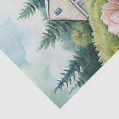 Elegante  roze pioenen tuin rijstpapier tissuepapier (Detail)