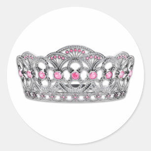 Elegante roze prinses Stickers