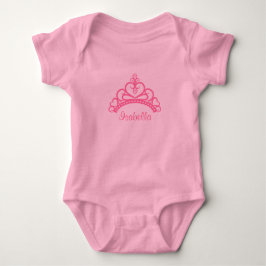 Elegante Roze Prinsessen Tiara, Kroon voor Baby Me Romper