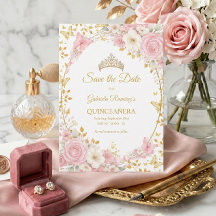 Elegante Roze Quinceañera Gouden Vlinder