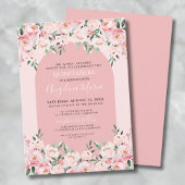 Elegante Roze Quinceanera Uitnodiging