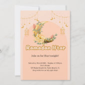 Elegante Roze Ramadan Iftar uitnodiging (Voorkant)