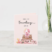 Elegante Roze Reizende Bruids-Shower