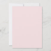 Elegante Roze & Rode Uitnodiging voor Bruidsdiner (Achterkant)