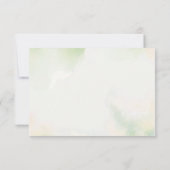 Elegante Roze Roestige Huwelijksreactiekaart RSVP Kaartje (Achterkant)