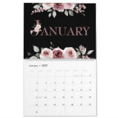 Elegante Roze Roos 2026 Kalender (Jan 2027)