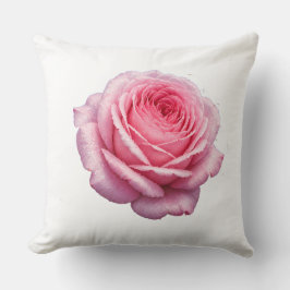 Elegante Roze Roos Bloem Kussenhoes Kussen