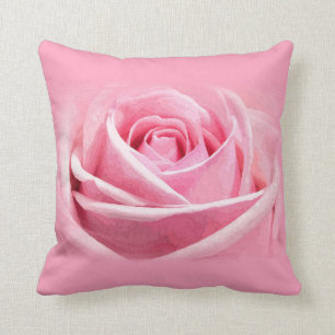 Elegante Roze Roos Bloem Modern Design Vierkant Ch Kussen