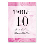 Elegante roze roos bloemenboeket foto bruiloft kaart (Voorkant)