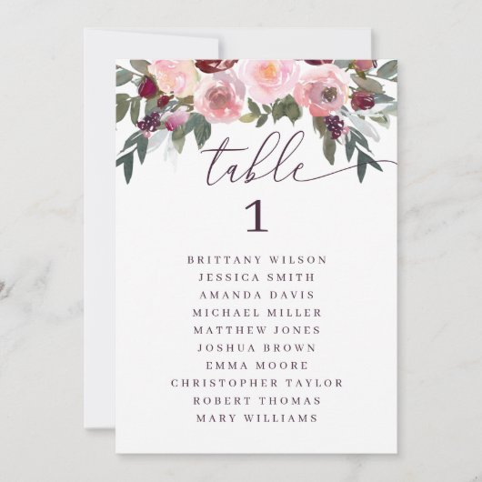 Elegante roze roos. Bloemenbruiloft zitgrafiek Kaart (Voorkant)