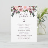 Elegante roze roos. Bloemenbruiloft zitgrafiek Kaart (Staand voorkant)