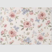 elegante roze roos bloemendecoupage tissuepapier (Voorkant)