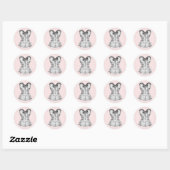 Elegante Roze Roos Corset Stickers (Vel)