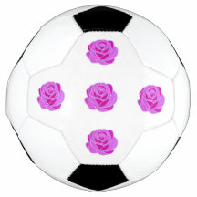 Elegante Roze Roos Glas-in-lood Voetbal -