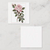 Elegante roze roos in volle bloei notitiekaartje (Voorkant / Achterkant)