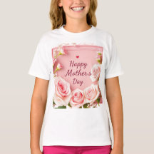 Elegante Roze Roos Moederdag Groet