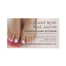 Elegante Roze Roos Pedicure Nagelsalon