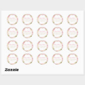 Elegante Roze Roos Quinceanera Sticker (Vel)