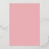 Elegante Roze Roos Trouw Uitnodiging (Achterkant)