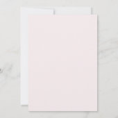 Elegante Roze Roos Trouw Uitnodiging (Achterkant)