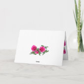 Elegante Roze Roos Verjaardagsgroet Kaart (Achterkant)
