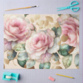 Elegante Roze Rose Decoupage & Gift Wrap Tissuepapier (Craft)