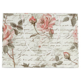 Elegante Roze Rose Gift Bag Groot Cadeauzakje