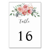 Elegante Roze Rose Waterverf bruiloft Kaart (Voorkant)