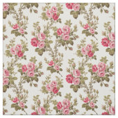 Elegante  Roze Roses-Buff Achtergrond Stof (Swatch)