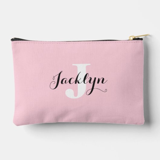 Elegante Roze Roze Aangepaste Naam  Etui (Achterkant)