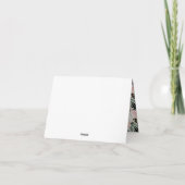 Elegante Roze & Roze Bloemige Baby Shower Bedankje Bedankkaart (Achterkant)