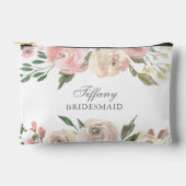 Elegante Roze Roze Bloemige Gepersonaliseerde Brui Etui (Voorkant)