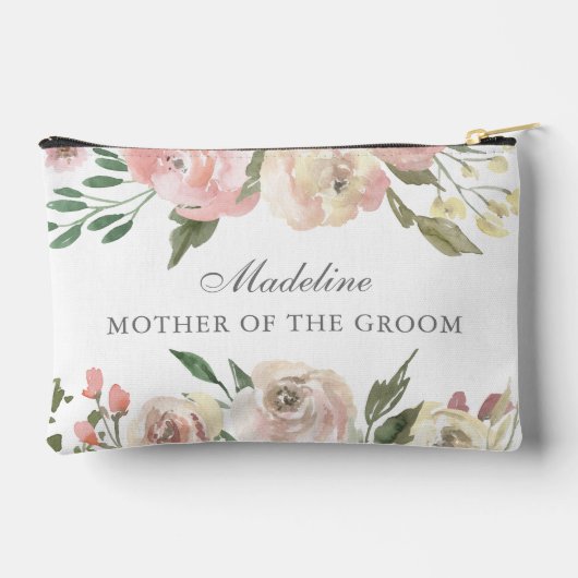 Elegante Roze Roze Bloemige Moeder van de Bruidego Etui (Achterkant)