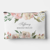 Elegante Roze Roze Bloemige Persoonlijke Bruidsmei Etui (Achterkant)