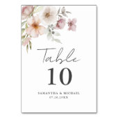 Elegante Roze Roze Bloemige Watercolor Trouw  Kaart (Achterkant)