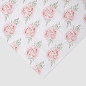 Elegante Roze Roze Bloemkleur Tissuepapier (Detail)