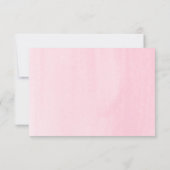 Elegante Roze Roze Bloemrijke Victoriaanse Bruidsd Bedankkaart (Achterkant)