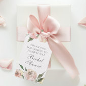 Elegante Roze Roze Bloemstuk Aangepaste Bruids-Sho Cadeaulabel
